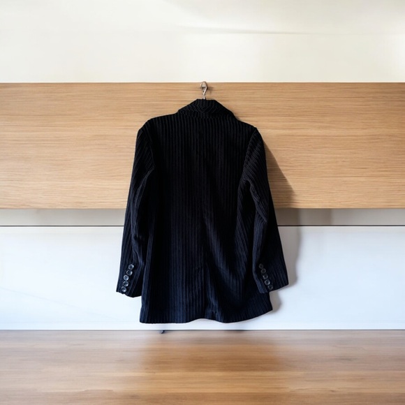 We the free soft, ribbed, black blazer - Picture 7 of 7